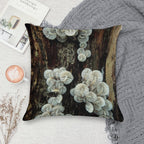Mycena Fungi II Soft Shrink-Resistant Throw Pillow