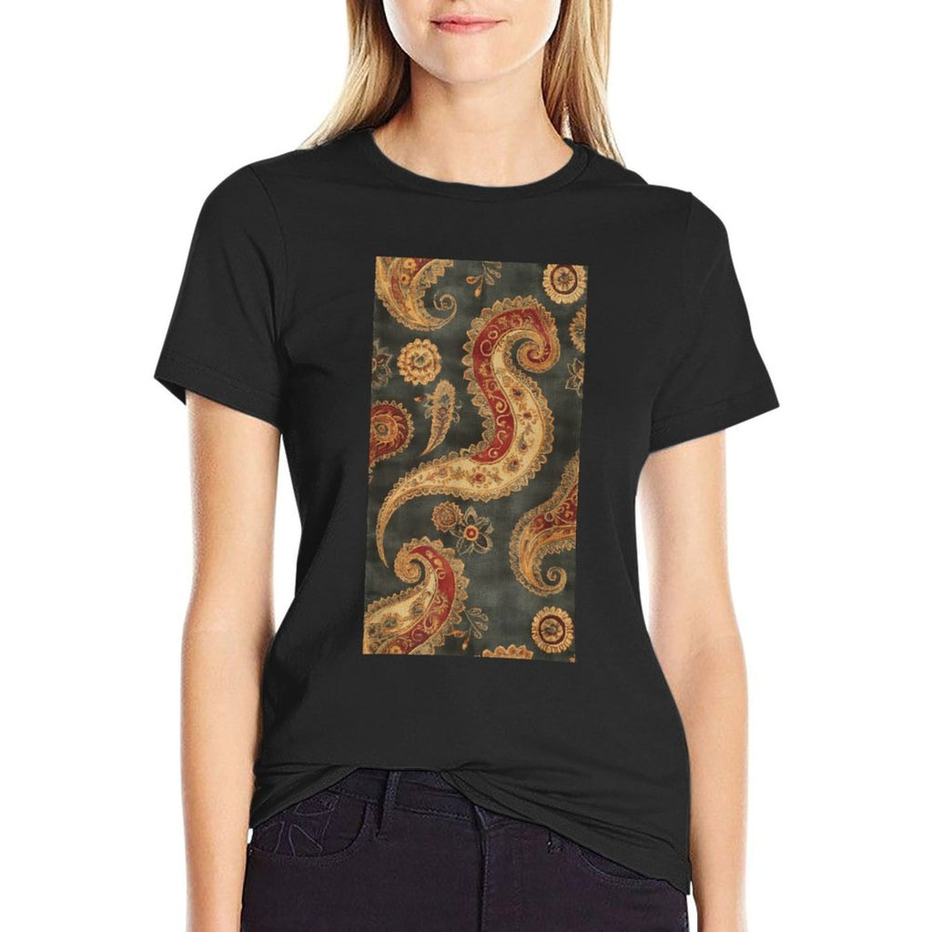 Vintage-inspired Paisley Pattern Bohemian Vintage  Breathable T-Shirt