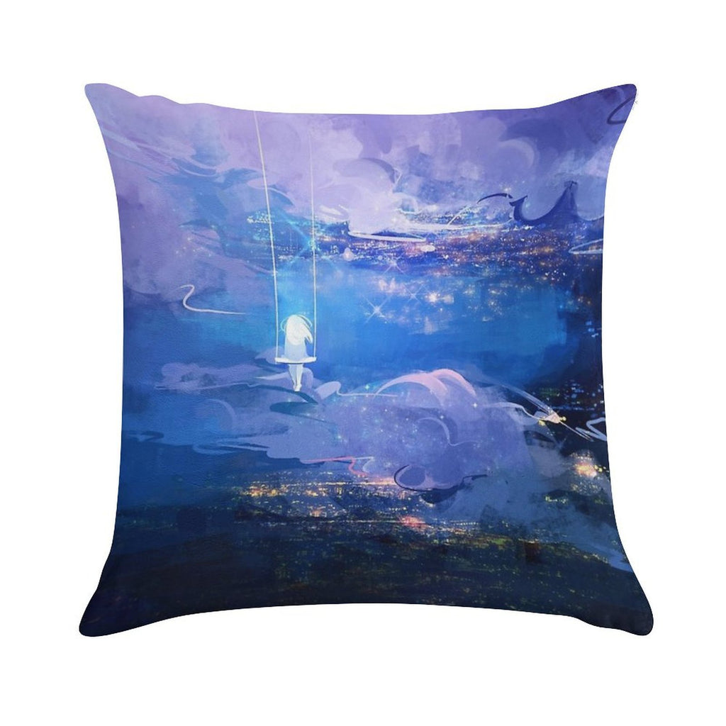 Above The Clouds Soft Easy Maintenance Throw Pillow