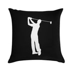 Golfer Soft Durable Construction Throw Pillow