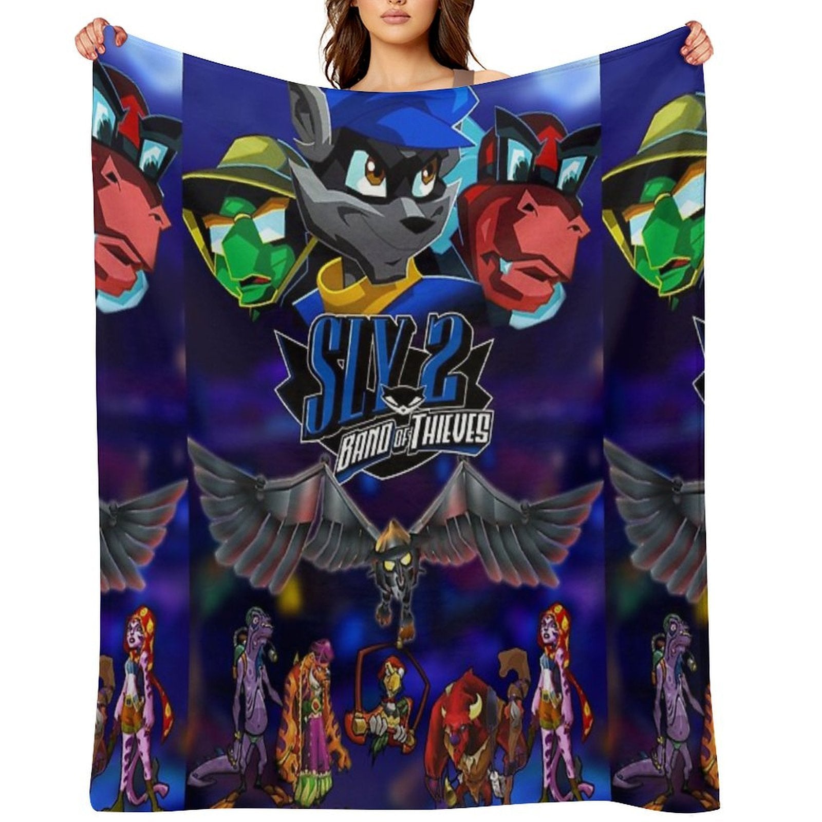 Sly 2 Band of Thieves Klaww Gang Eco-conscious Throw Blanket