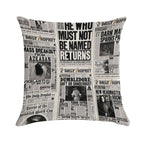 Fantasy Newspaper Soft Luxury Feel Throw Pillow