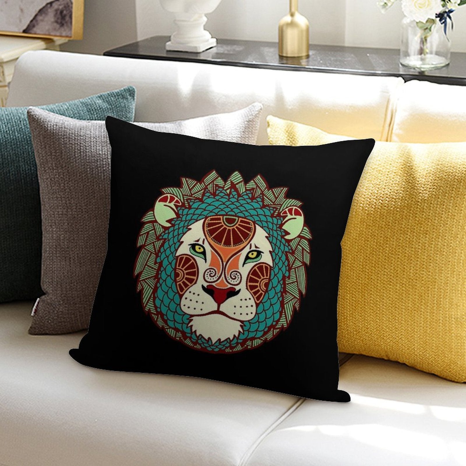 Leo Soft Multiple Sizes Throw Pillow
