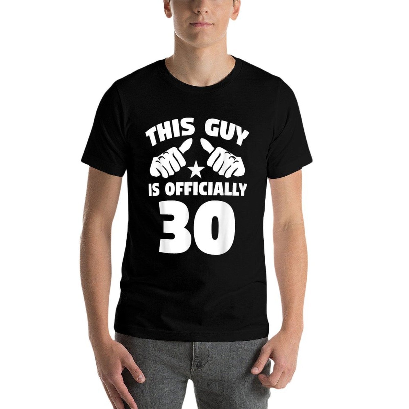 Mens This Guy Is Officially 30 Years Old 30th Birthday  Relaxed-fit T-Shirt