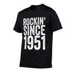 70 Years Old 1951 Funny Rock 70th Birthday  Relaxed-fit T-Shirt
