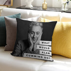 WWACD What Would Alan Cumming Do Soft Multiple Sizes Throw Pillow