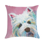 West Highland Terrier Love Soft High-Density Material Throw Pillow