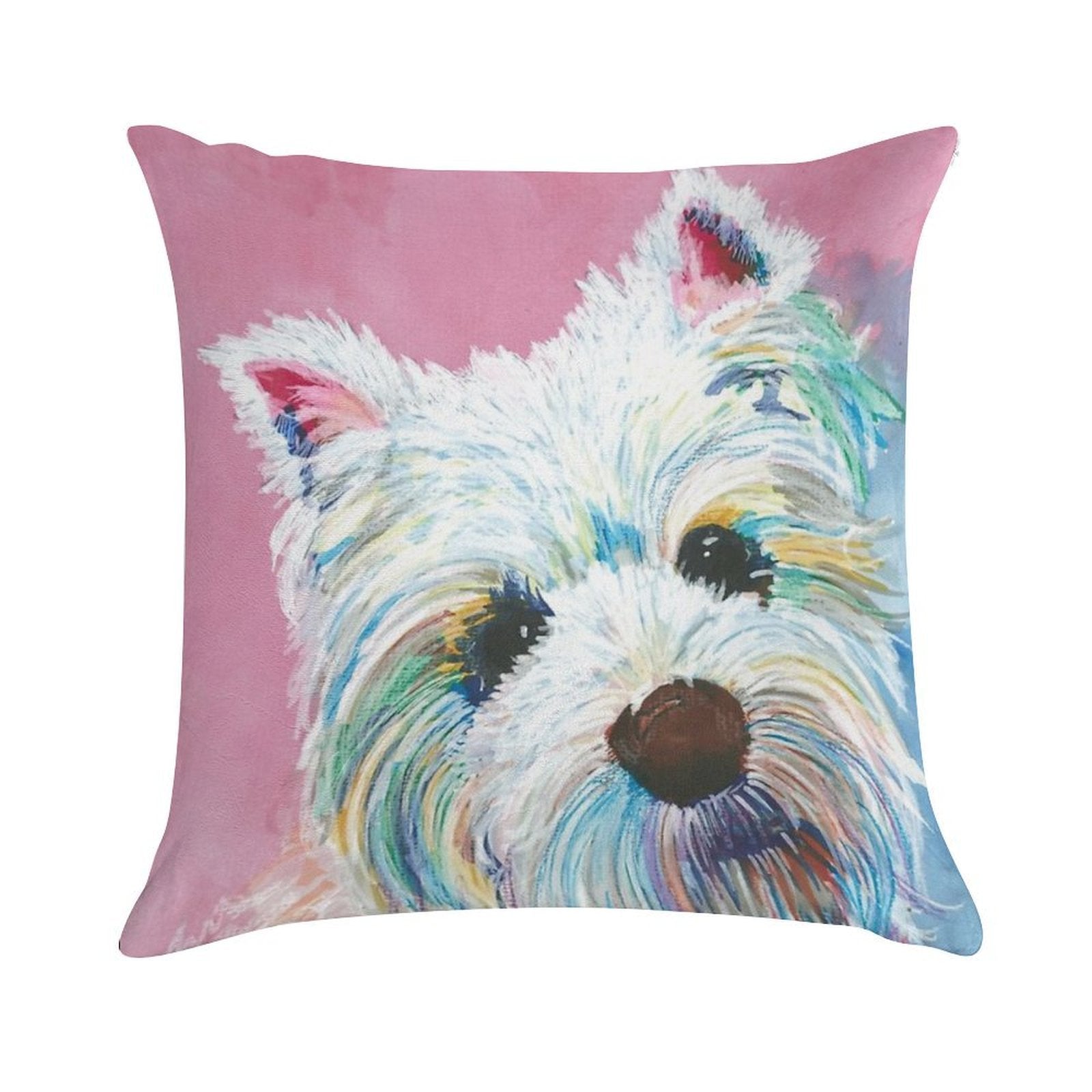 West Highland Terrier Love Soft High-Density Material Throw Pillow