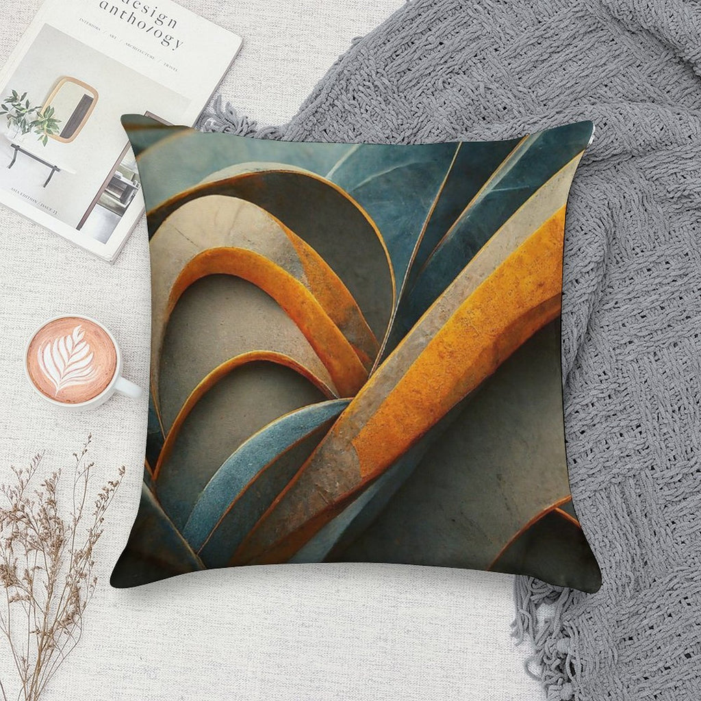 Modern Design Abstract Background And Texture Soft Warmth Comfort Throw Pillow