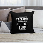 Netball Coach Trainer Gift Soft Short Plush Fabric Throw Pillow