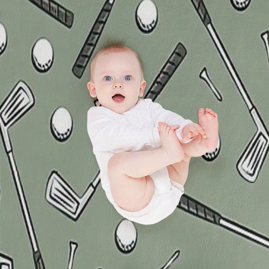 Golf Clubs Gift-ready Throw Blanket