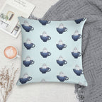 Seal Hot Chocolate Art Print Soft Luxury Feel Throw Pillow