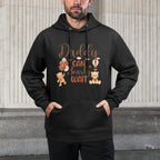 Daddy Can Bearly Wait Bear Gender Neutral Boy Baby Shower Versatile Streetwear Hoodie
