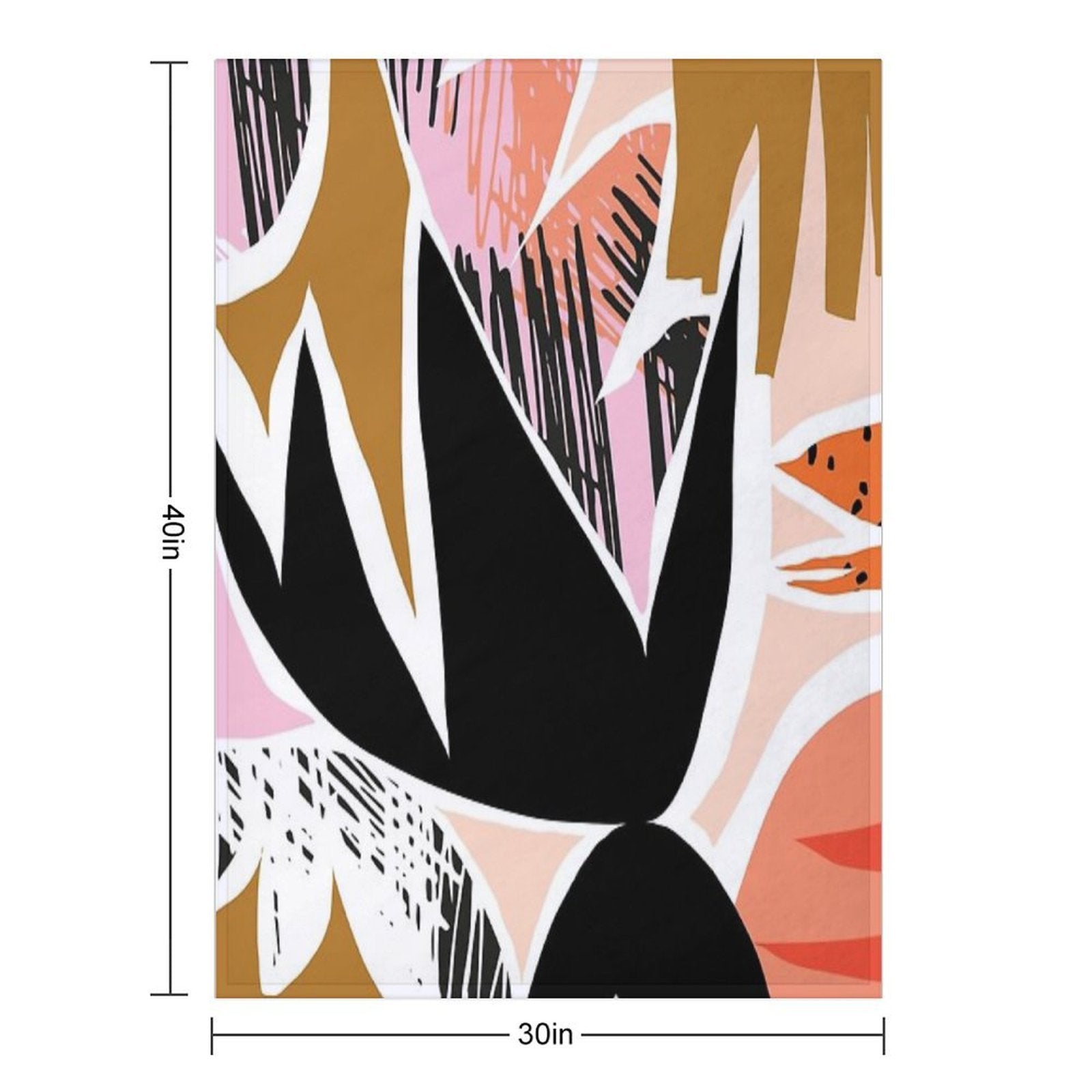 Refresher  Abstract Bright Print Travel-friendly Throw Blanket