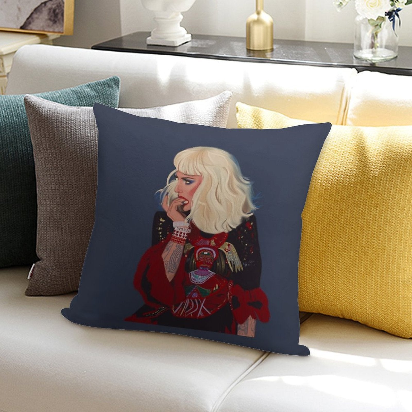 Katya Zamo Dress Soft Anti-Pilling Throw Pillow
