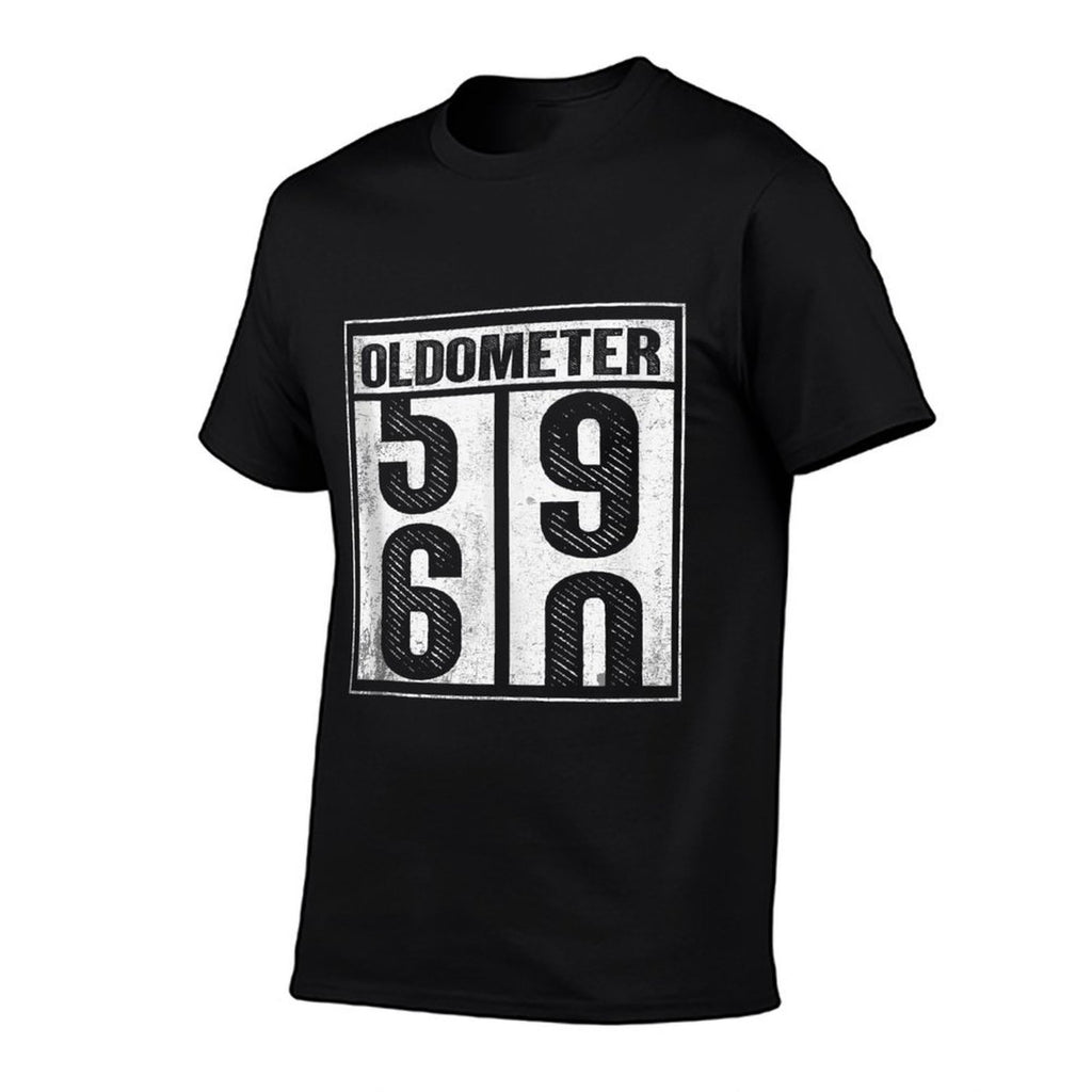60th Birthday Funny Gift Men Women Oldometer 59-60  Relaxed-fit T-Shirt