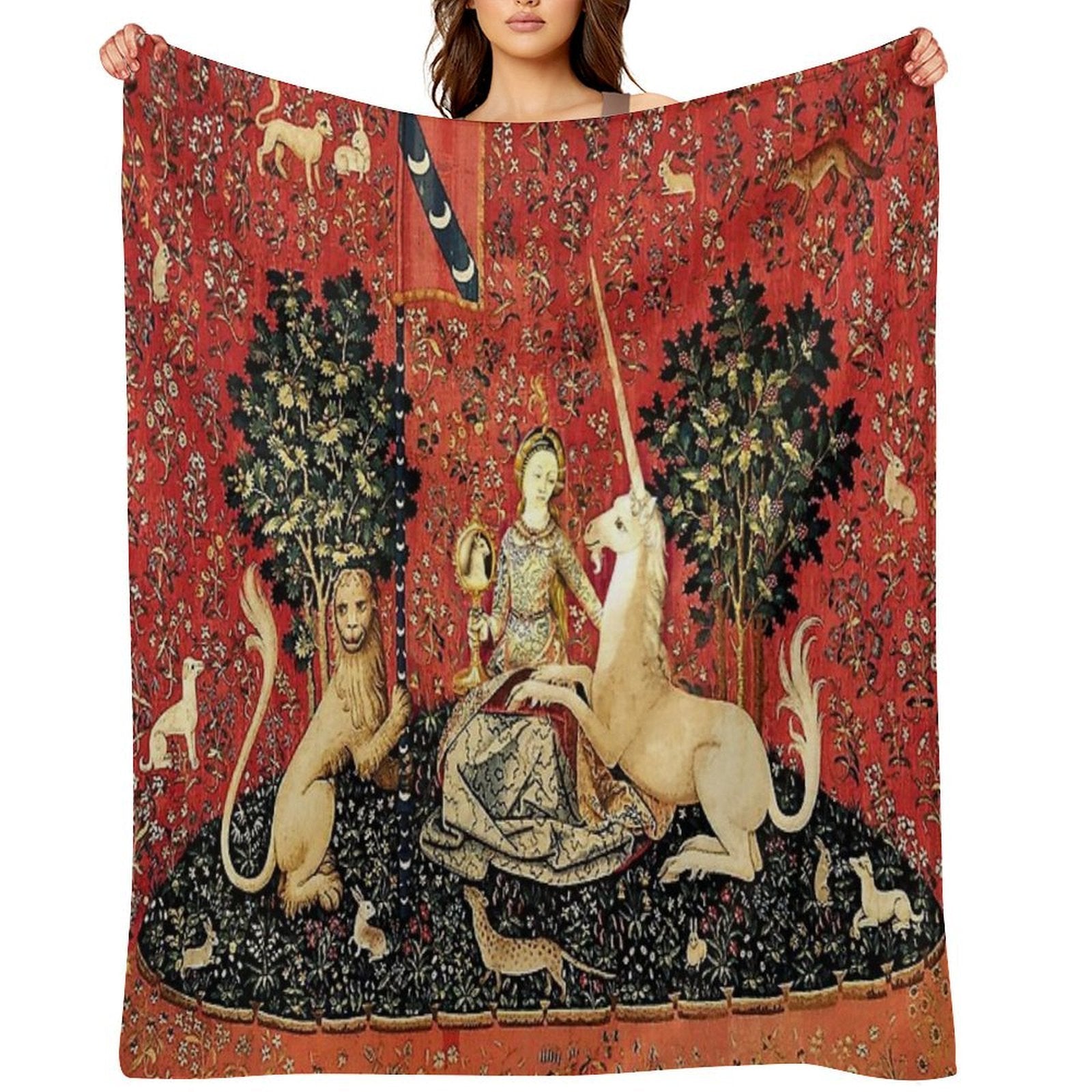 The Lady And The Unicorn À Mon Seul Désir - Sight Quick-dry Throw Blanket