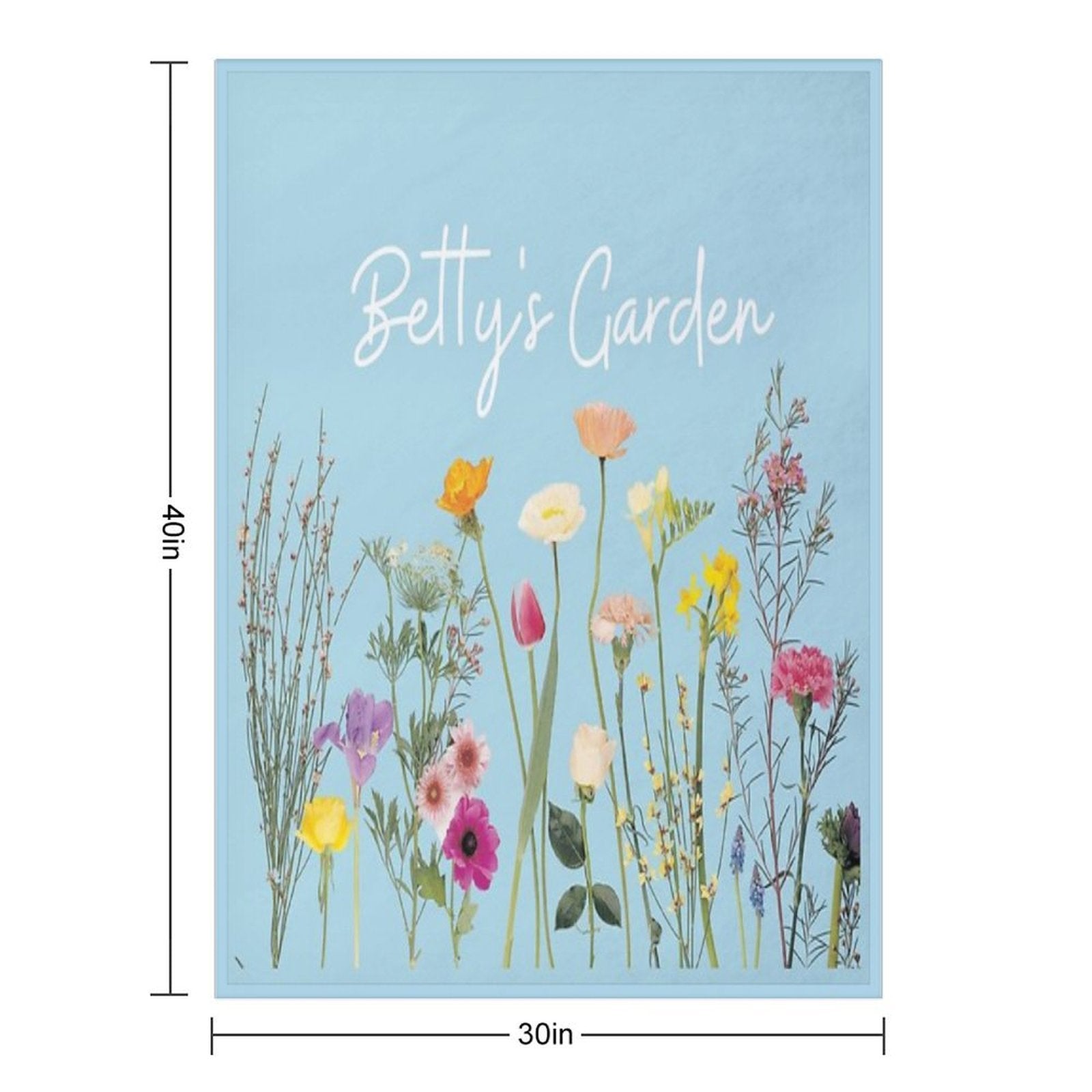 Betty's Garden Lightweight Throw Blanket