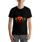 Jesus Is My Superhero Cute Powerful Christian  Oversized Silhouette T-Shirt