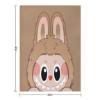 Labubu Toffee Peeker V2 Comfort Throw Blanket