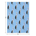 Australian Pelican Travel-friendly Throw Blanket