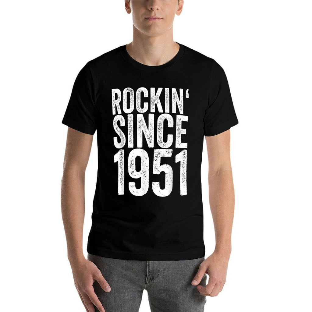 70 Years Old 1951 Funny Rock 70th Birthday  Relaxed-fit T-Shirt
