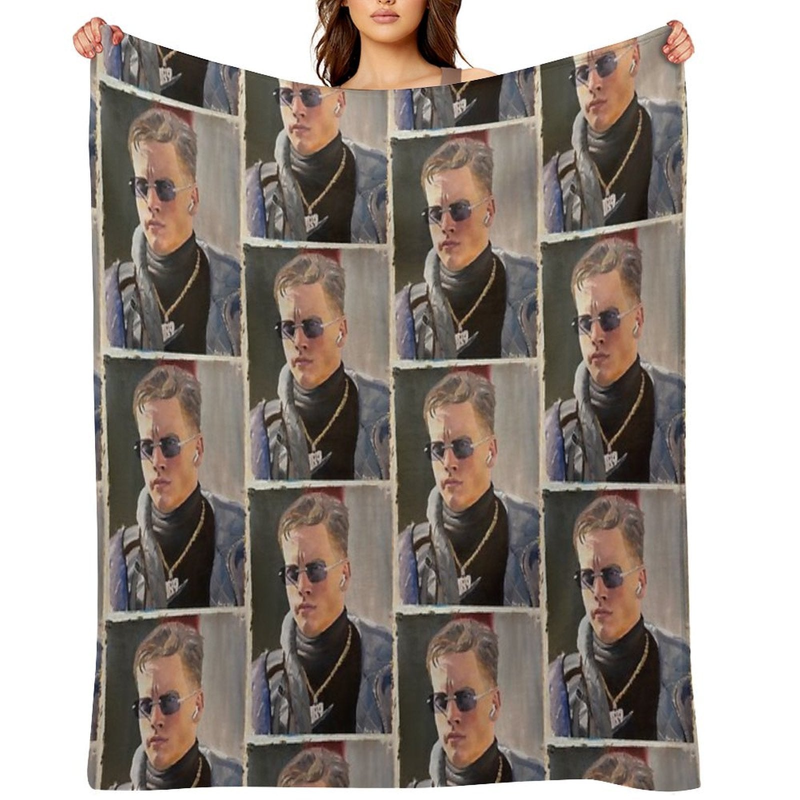 Joe Burrow Bengals Easy Care Throw Blanket