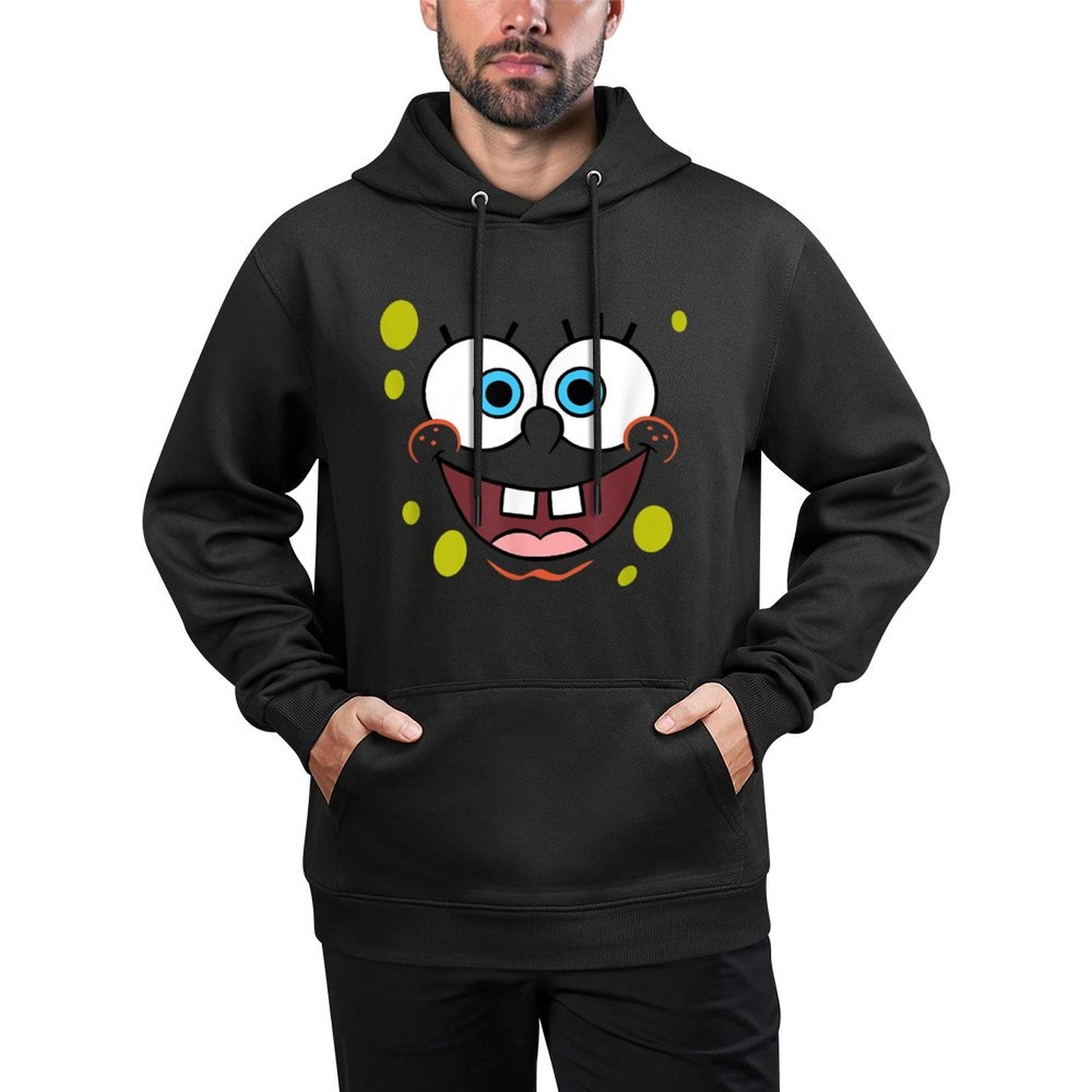 SpongeBob SquarePants Halloween Smiling Big Face Costume Machine Washable Hoodie