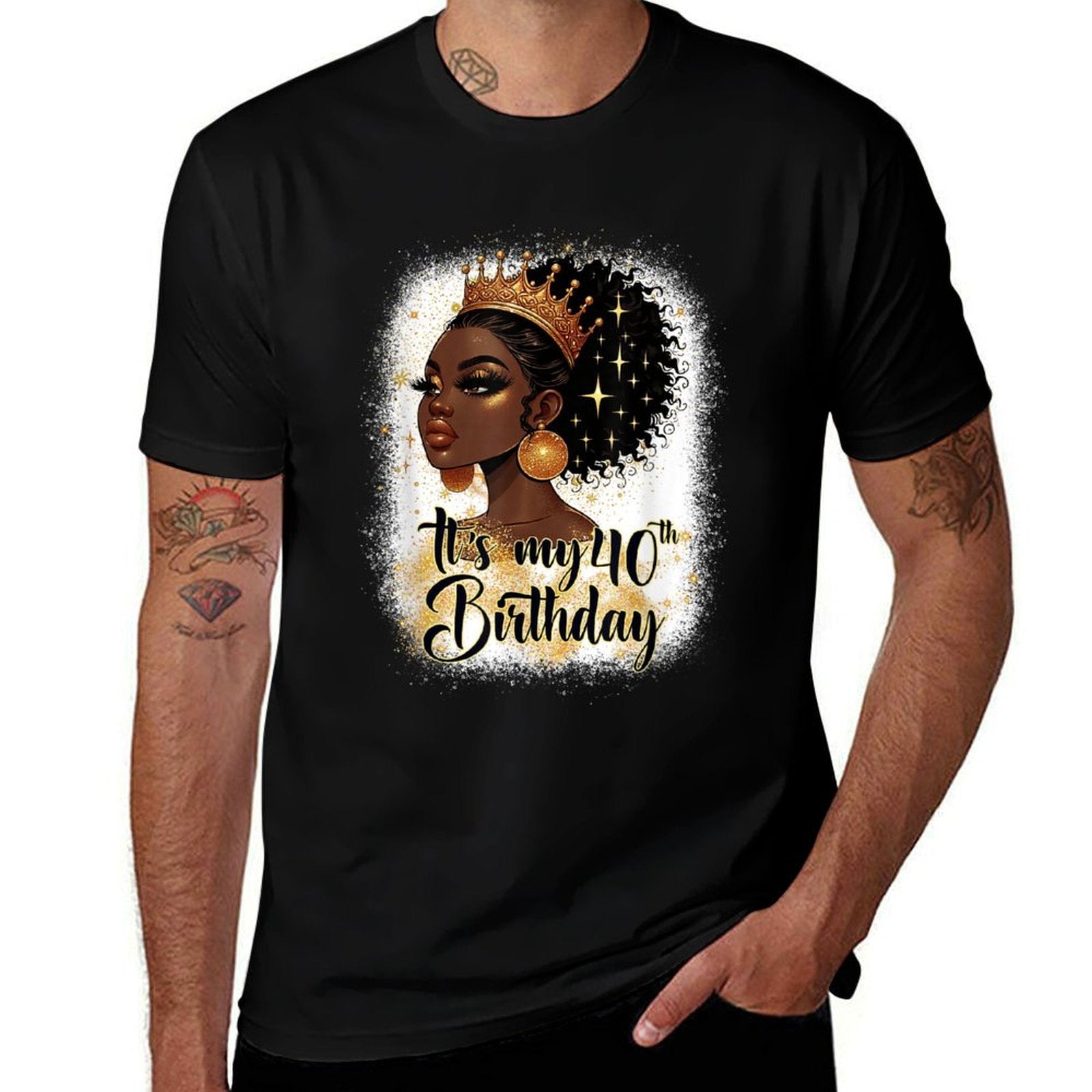 It&#39;s My 40th Birthday Gifts 40 Years Old Queen Women Crown  Classic T-Shirt
