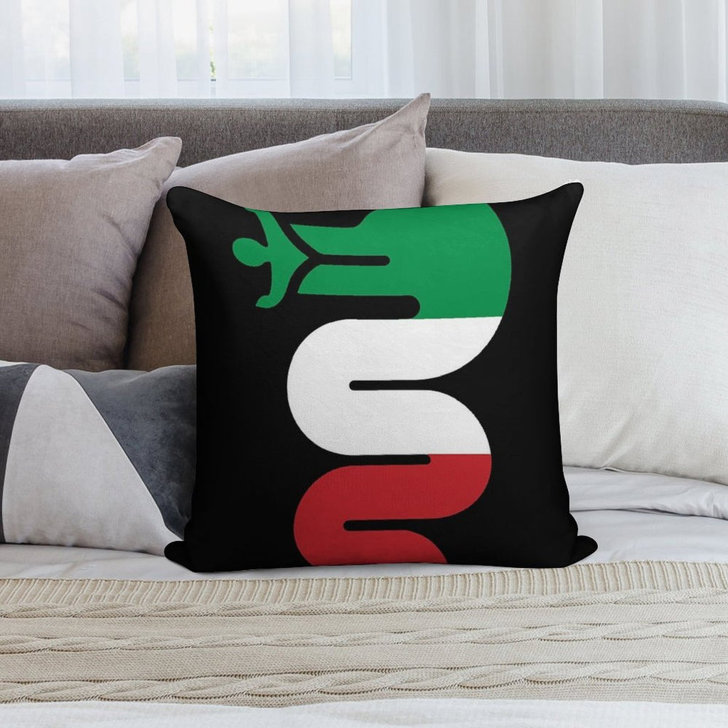 Alfa Romeo Snake  Classic T-Shirt Soft Shrink-Resistant Throw Pillow