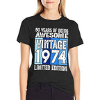 50th Birthday Limited Edition Born in 1974  Durable T-Shirt