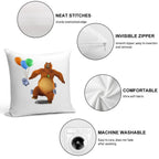 Grizzy And Lemmings Toys Soft Shrink-Resistant Throw Pillow