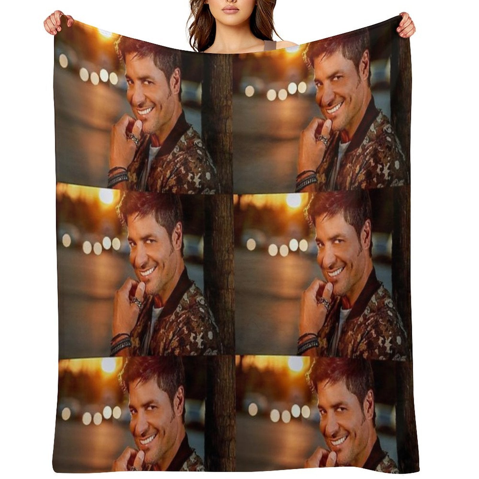 Chayanne Classic Photoshoot Machine-washable Throw Blanket