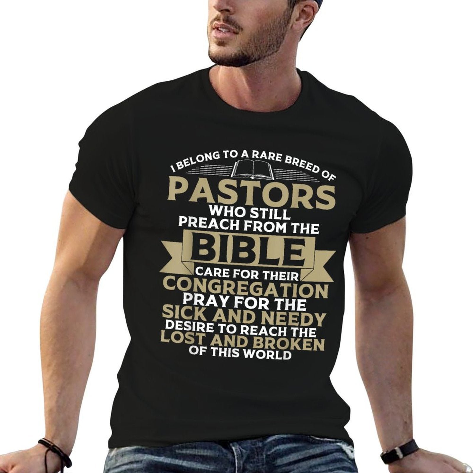 Funny Pastor Appreciation Gift Christian Preacher Men Women  Versatile T-Shirt