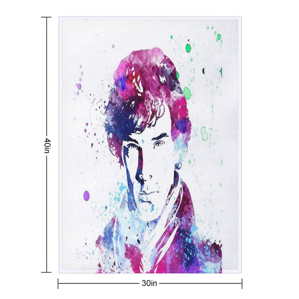 Benedict Cumberbatch Sherlock Plush Throw Blanket