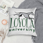 Greyhound Loyola University Soft Short Plush Fabric Throw Pillow