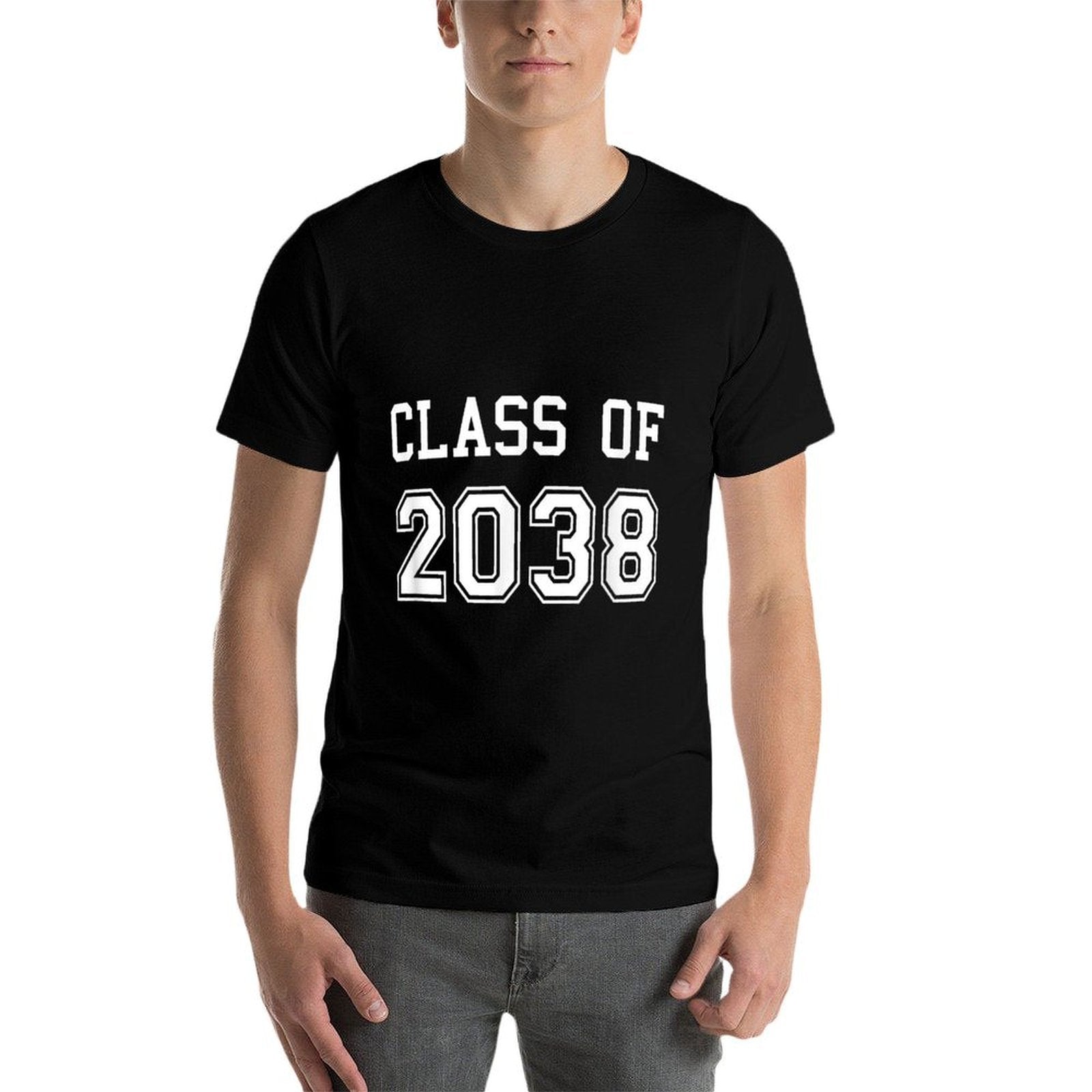 Class Of 2038 Graduation School Future Graduate  Heathered Texture T-Shirt