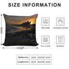 Bamburgh Castle - Sunrise Soft Multiple Sizes Throw Pillow