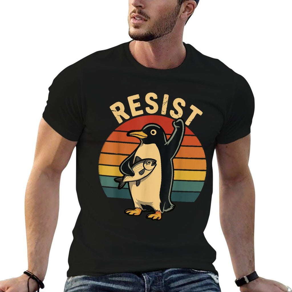 Penguin Meme Penguins Against Tariffs Sarcastic Saying  Easy-care T-Shirt