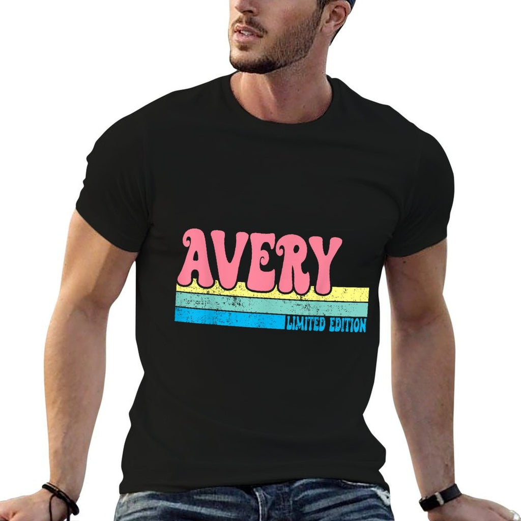 AVERY Name Personalized Cute Idea Groovy Women AVERY  Summer-ready Fabric T-Shirt