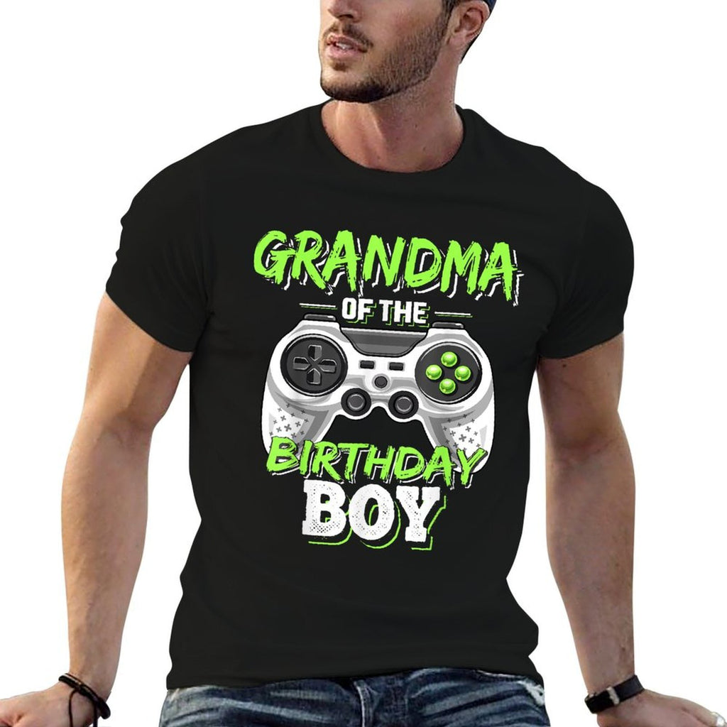Grandma of The Birthday Boy Matching Video Game Birthday  Durable T-Shirt