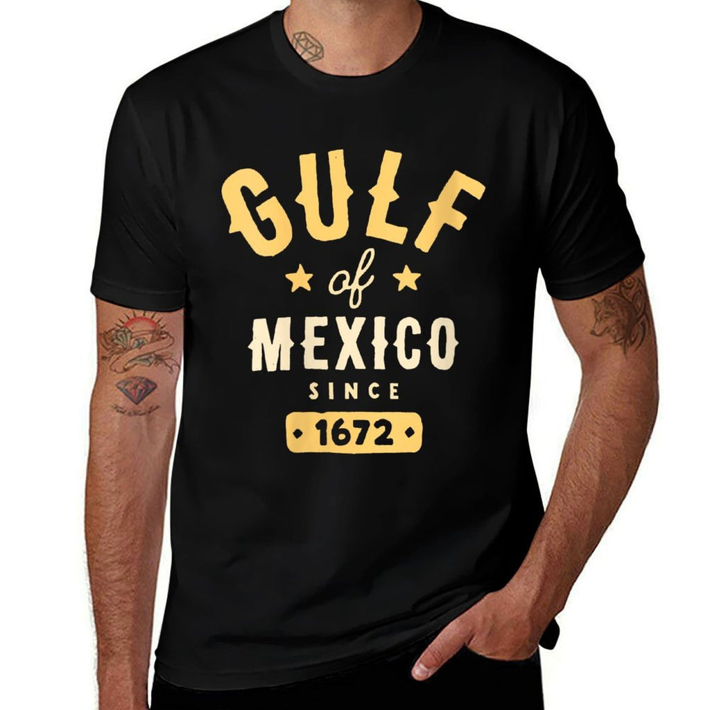Womens Gulf of Mexico Since 1672  Fade-proof Color T-Shirt