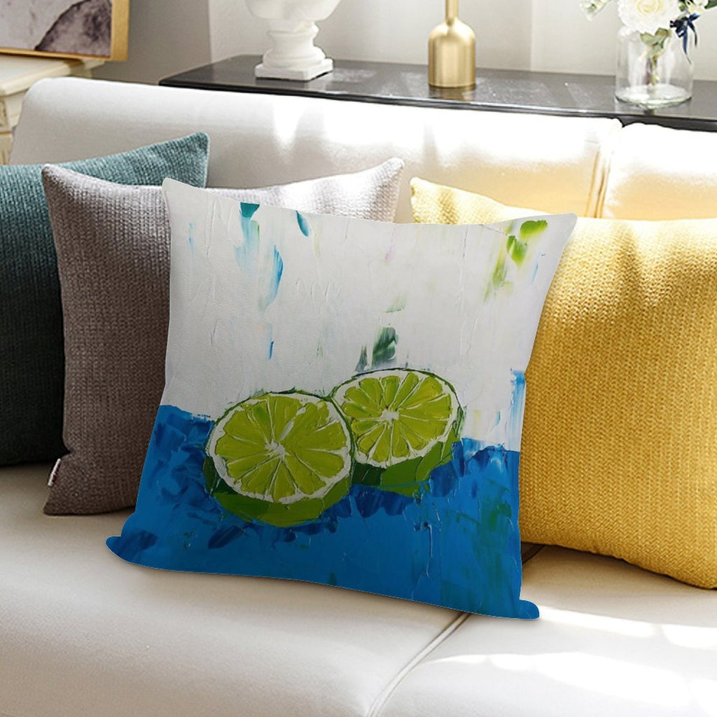 Naming of The Lime Soft Anti-Pilling Throw Pillow