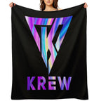 Funneh And The Krew T-ShirtKrew Logo Fresh Travel-friendly Throw Blanket