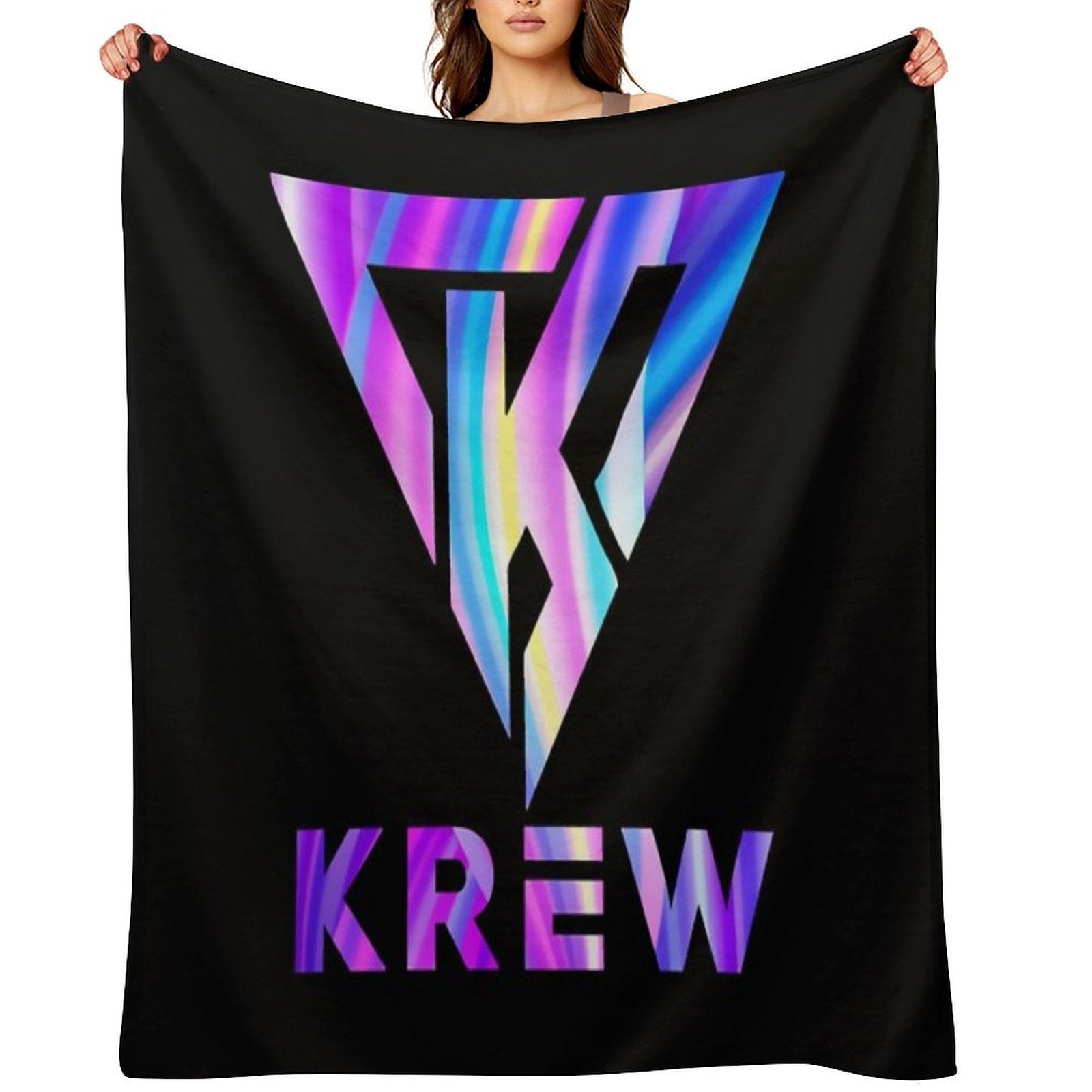 Funneh And The Krew T-ShirtKrew Logo Fresh Travel-friendly Throw Blanket