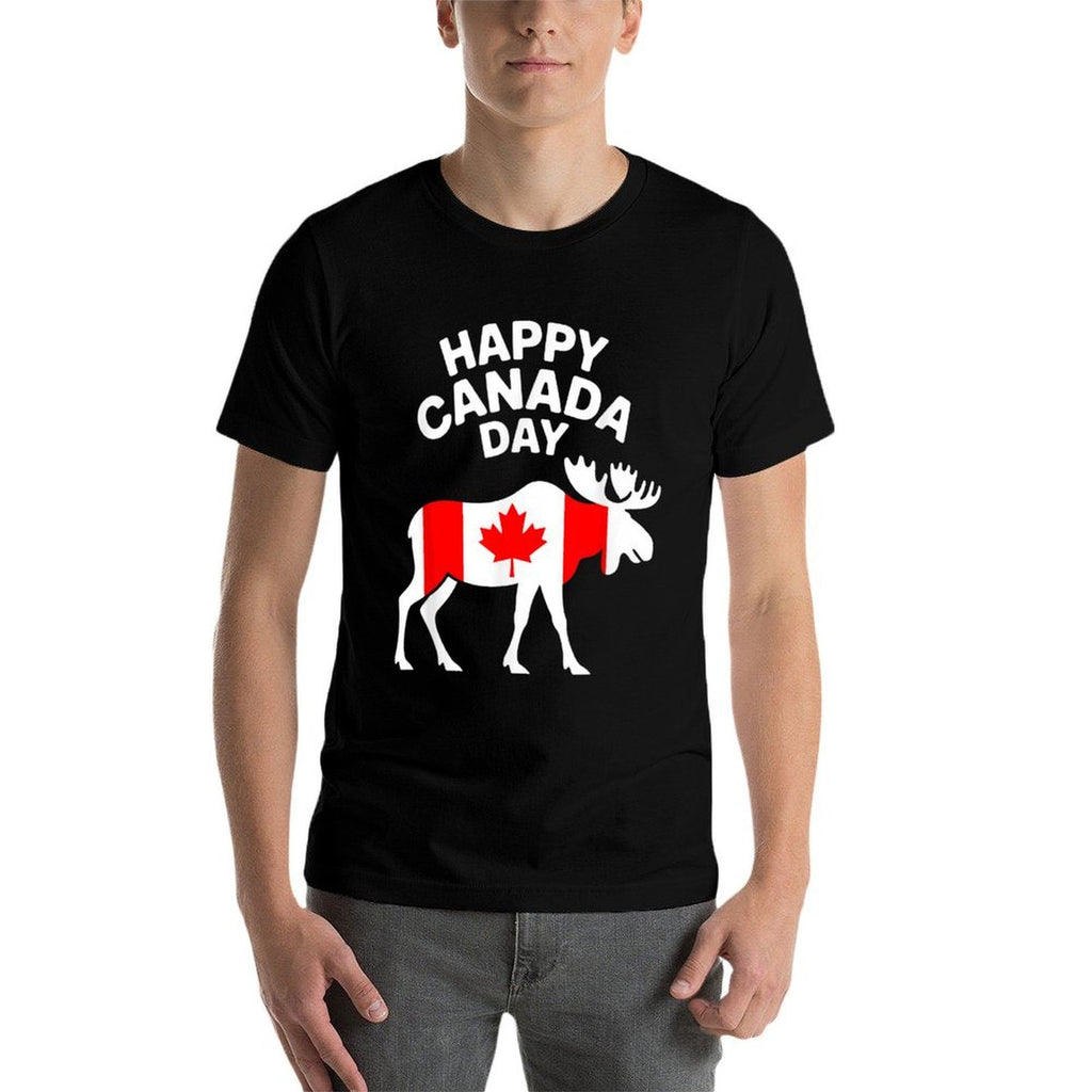 Canada Day Maple Leaf Kids Youth Toddler Boy Girl Moose  Moisture-wicking T-Shirt