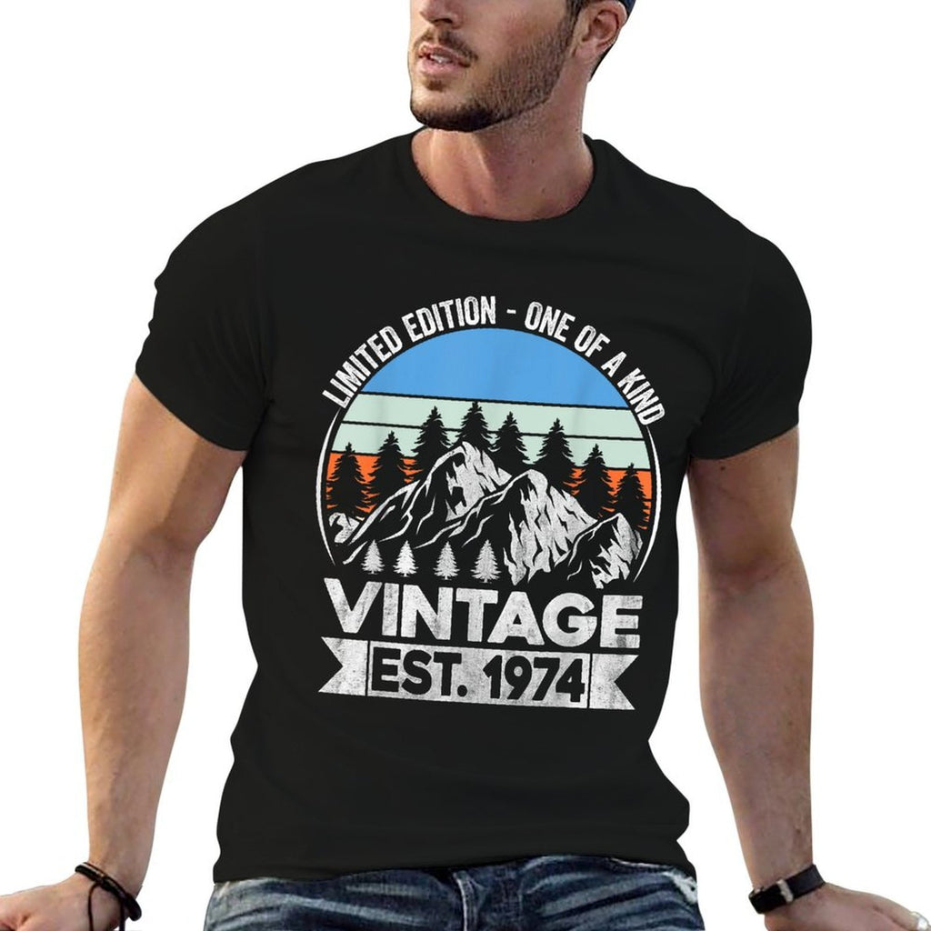 Retro 50th Birthday Party Decorations for The 1974 Birthday  Durable T-Shirt