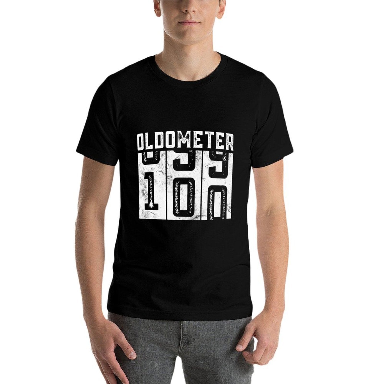 100 Year Old 100th Birthday Gifts Vintage Oldometer 99-100  Polyester Blend T-Shirt