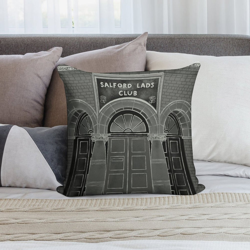 Salford Lads Club - The Smiths Soft Luxury Feel Throw Pillow