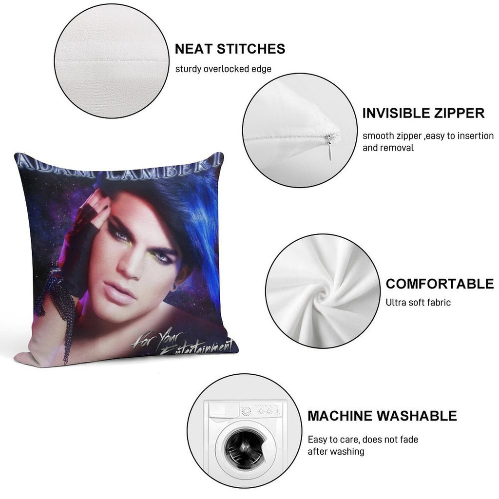 Adam Lambert for Your Entertainment Soft Warmth Comfort Throw Pillow